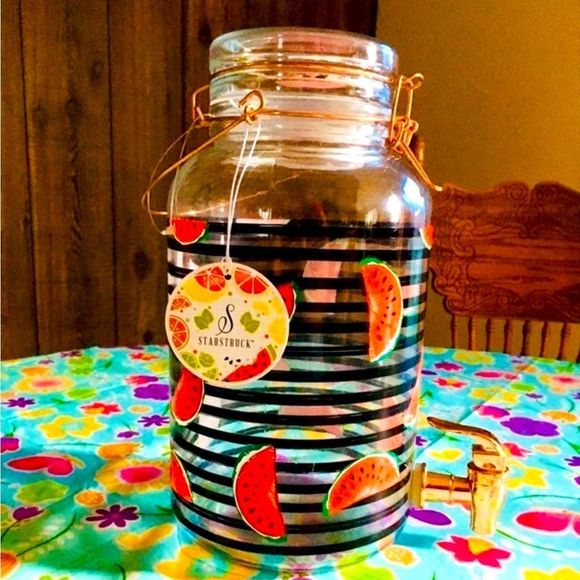 Watermelon Pattern Beverage Container - Picture 1 of 6